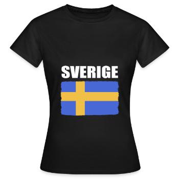 Schweden Schwedisch - Frauen T-Shirt - Schwarz - Vorne - AI Model Female 172 dark (172cm)