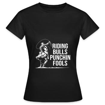 Rodeo - Frauen T-Shirt - Schwarz - Vorne - AI Model Female 172 dark (172cm)