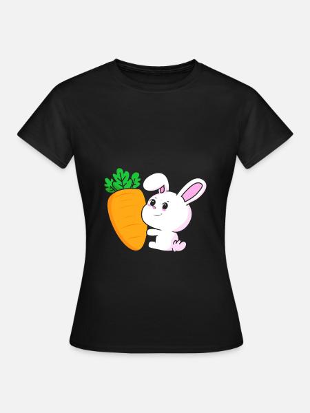 Karotte Gemüse - Frauen T-Shirt - Schwarz