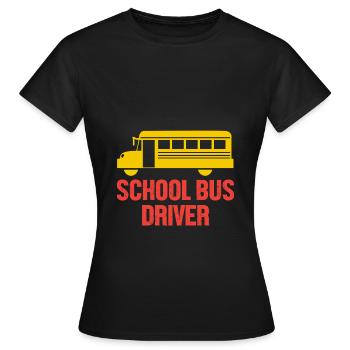Schulbusfahrer Schulbus - Frauen T-Shirt - Schwarz - Vorne - AI Model Female 172 dark (172cm)