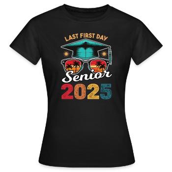 Dernier premier jour d’école 2025 - T-shirt Femme - noir - Devant - AI Model Female 172 dark (172cm)