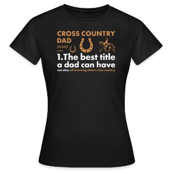 Rider Dad Definition Cross Country - Frauen T-Shirt - Schwarz - Vorne - AI Model Female 172 dark (172cm)