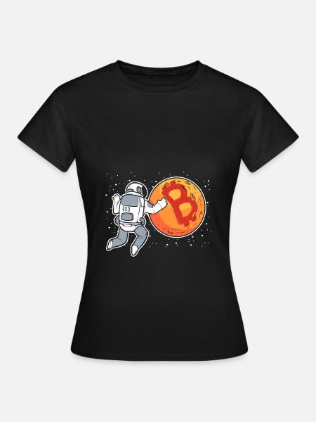 Bitcoin - Frauen T-Shirt - Schwarz