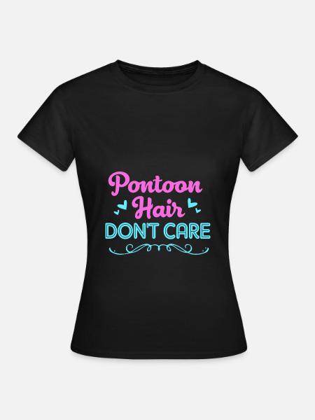 Pontonboot Boot Boote - Frauen T-Shirt - Schwarz