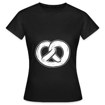 bretzel - T-shirt Femme - noir - Devant - AI Model Female 172 dark (172cm)