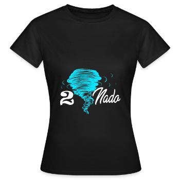 Tornado Birthday Fête d’anniversaire des enfants - T-shirt Femme - noir - Devant - AI Model Female 172 dark (172cm)