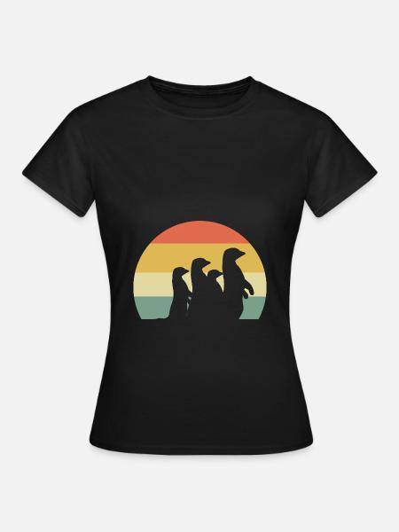 Erdmännchen - Frauen T-Shirt - Schwarz