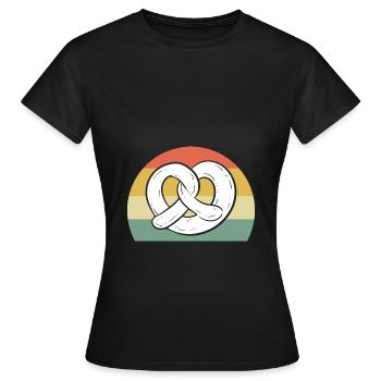 bretzel - T-shirt Femme - noir - Devant - AI Model Female 172 dark (172cm)