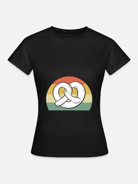 Brezel - Frauen T-Shirt - Schwarz