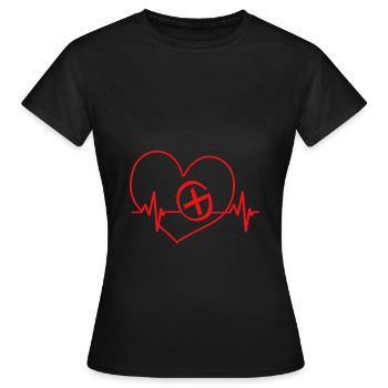 Geocaching Geocache Geocacher - Frauen T-Shirt - Schwarz - Vorne - AI Model Female 172 dark (172cm)
