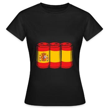 Espagnol - T-shirt Femme - noir - Devant - AI Model Female 172 dark (172cm)
