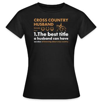 Rider Husband Definition Cross Country - Frauen T-Shirt - Schwarz - Vorne - AI Model Female 172 dark (172cm)
