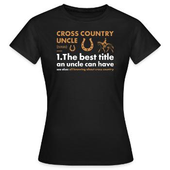Rider Uncle Definition Cross Country - Frauen T-Shirt - Schwarz - Vorne - AI Model Female 172 dark (172cm)
