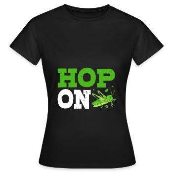 Sauterelle - T-shirt Femme - noir - Devant - AI Model Female 172 dark (172cm)