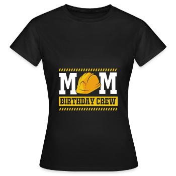 Chantier de la fête d’anniversaire des enfants - T-shirt Femme - noir - Devant - AI Model Female 172 dark (172cm)