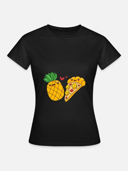 Pizza Hawaii Pizza Ananas - Frauen T-Shirt - Schwarz