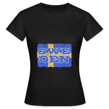Schweden Schwedisch - Frauen T-Shirt - Schwarz - Vorne - AI Model Female 172 dark (172cm)