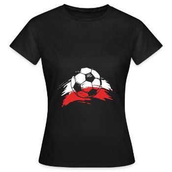 Pologne Polonais - T-shirt Femme - noir - Devant - AI Model Female 172 dark (172cm)