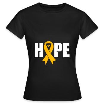 Krebs Kind Krebs-Überlebender - Frauen T-Shirt - Schwarz - Vorne - AI Model Female 172 dark (172cm)