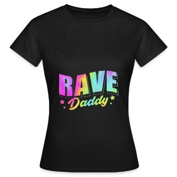 Rave Raver Techno music Techno bass Mixer - Women's T-Shirt - black - Front - AI Model Female 172 dark (172cm)