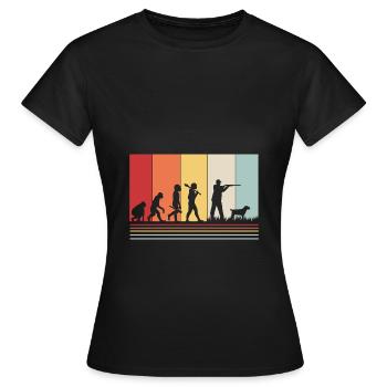 Jäger Jagen - Frauen T-Shirt - Schwarz - Vorne - AI Model Female 172 dark (172cm)