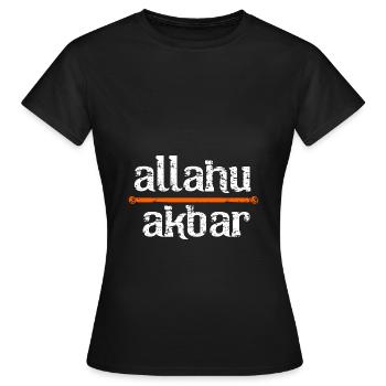 Muslim - Frauen T-Shirt - Schwarz - Vorne - AI Model Female 172 dark (172cm)