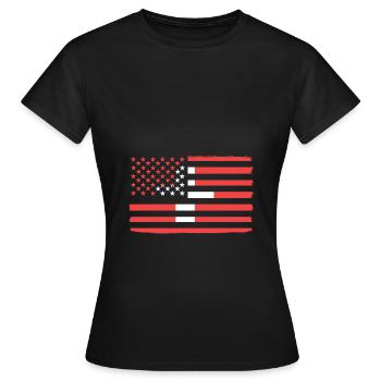 Schweiz Schweizer Schweizerdeutsch - Frauen T-Shirt - Schwarz - Vorne - AI Model Female 172 dark (172cm)