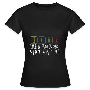 Tableau périodique - T-shirt Femme - noir - Devant - AI Model Female 172 dark (172cm)