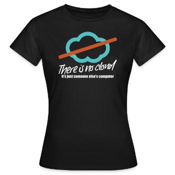 Il n'y a pas de nuage - T-shirt Femme - noir - Devant - AI Model Female 172 dark (172cm)