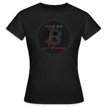 Think Act Crypto Bull - Women's T-Shirt - black - Front - AI Model Female 172 dark (172cm)