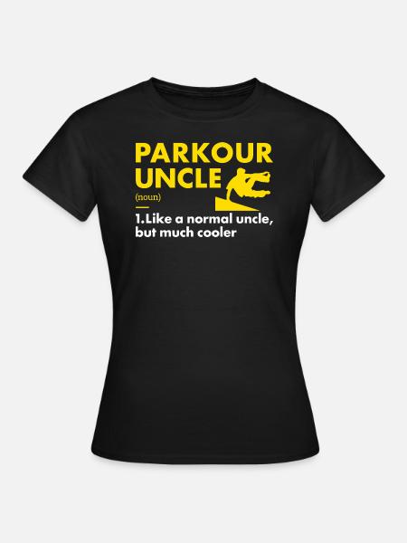 Traceur Uncle Definition Parkour - Frauen T-Shirt - Schwarz