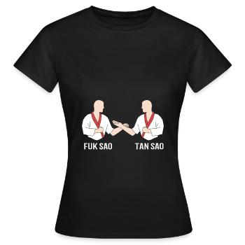 Wing Chun - T-shirt Femme - noir - Devant - AI Model Female 172 dark (172cm)