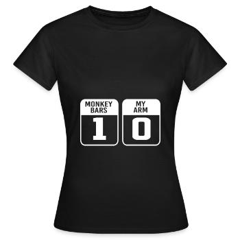 Broken Arm Bone Fracture - Women's T-Shirt - black - Front - AI Model Female 172 dark (172cm)