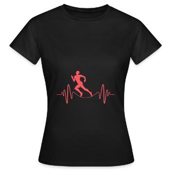 Marathon Marathon Runner - Women's T-Shirt - black - Front - AI Model Female 172 dark (172cm)