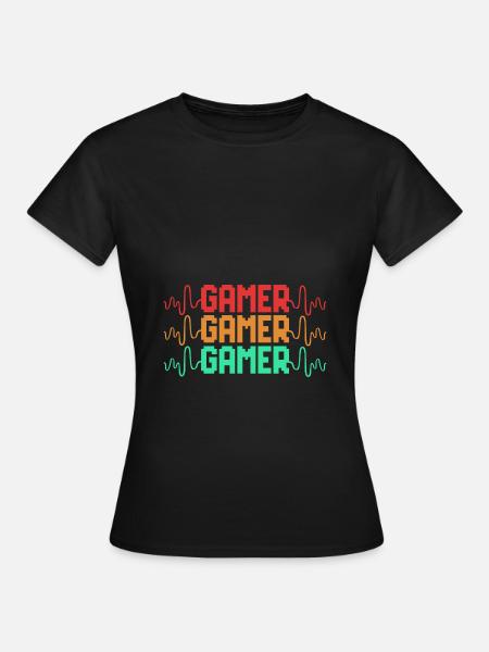 Gamer - Frauen T-Shirt - Schwarz