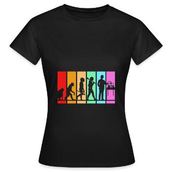 Impression 3D - T-shirt Femme - noir - Devant - AI Model Female 172 dark (172cm)