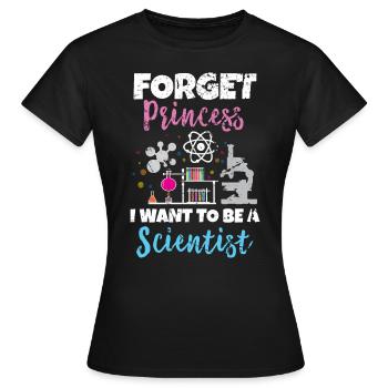 Wissenschaftlerin - Frauen T-Shirt - Schwarz - Vorne - AI Model Female 172 dark (172cm)