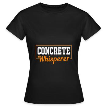 Bauarbeiter Baustelle Beton - Frauen T-Shirt - Schwarz - Vorne - AI Model Female 172 dark (172cm)