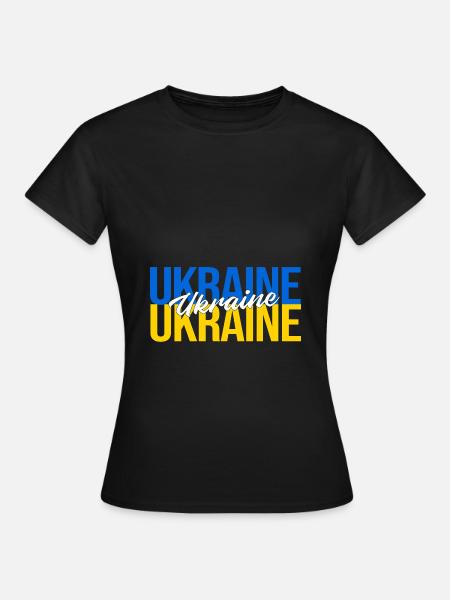 Ukraine - Frauen T-Shirt - Schwarz