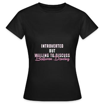 Walzer Paartanz - Frauen T-Shirt - Schwarz - Vorne - AI Model Female 172 dark (172cm)