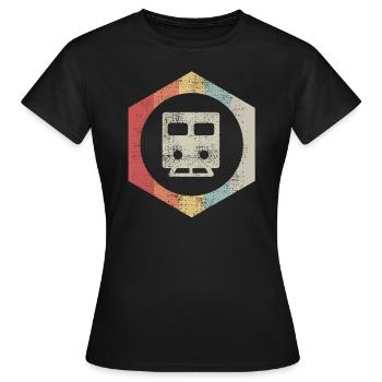 Zug - Frauen T-Shirt - Schwarz - Vorne - AI Model Female 172 dark (172cm)