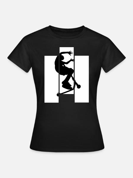 Freestyle-Roller - Frauen T-Shirt - Schwarz