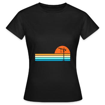 Grue - T-shirt Femme - noir - Devant - AI Model Female 172 dark (172cm)