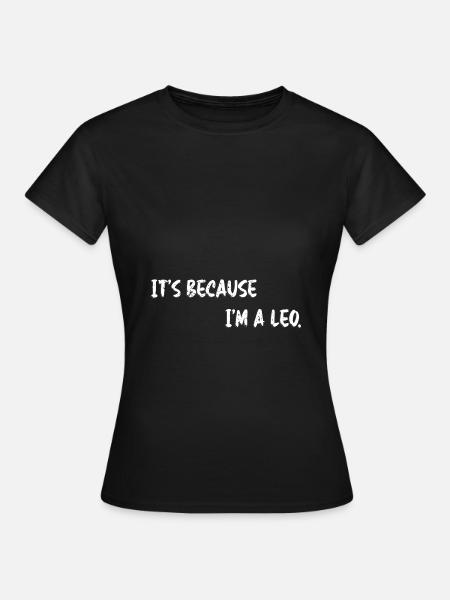 Sternzeichen Löwe - Frauen T-Shirt - Schwarz