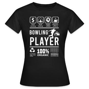 BOWLING Multi Tasking - Women's T-Shirt - black - Front - AI Model Female 172 dark (172cm)