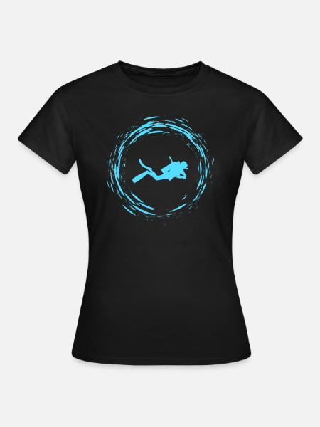 plongée - T-shirt Femme - noir