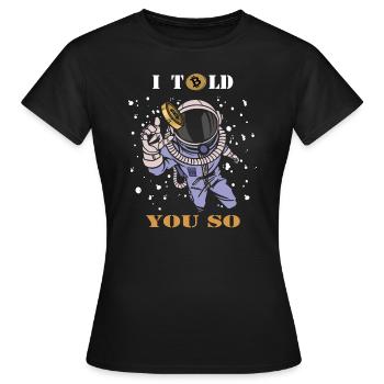 Le Bitcoin - T-shirt Femme - noir - Devant - AI Model Female 172 dark (172cm)
