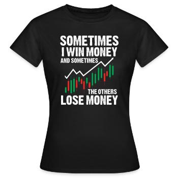 Trading Geld Investieren Trader Markt - Frauen T-Shirt - Schwarz - Vorne - AI Model Female 172 dark (172cm)