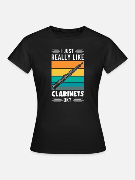 Clarinet Clarinet Clarinet Player Gift - Women's T-Shirt - black