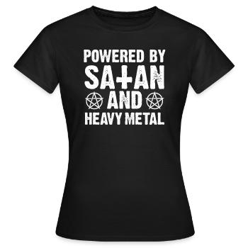 Heavy Metal Heavy Metal Satanism - Women's T-Shirt - black - Front - AI Model Female 172 dark (172cm)